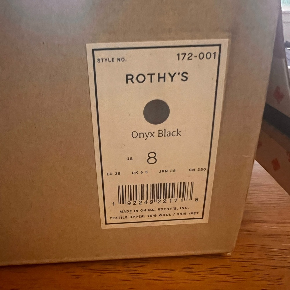 Rothy's Onyx Black booties NWT. Never been worn.